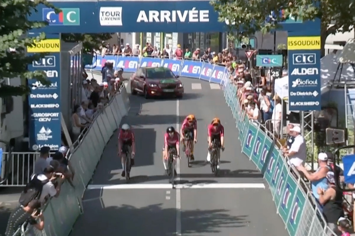 La Danimarca vince la cronosquadre del Tour de l'Avenir