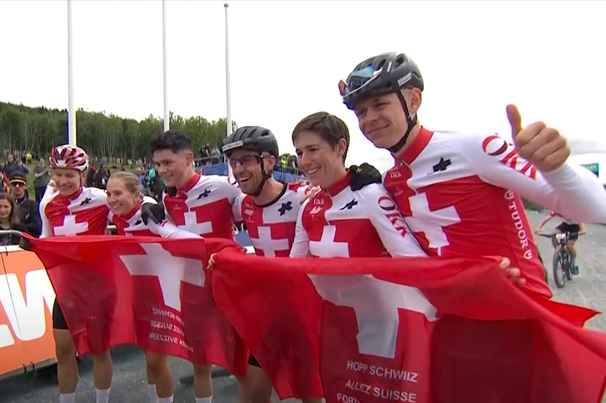 La Svizzera vince il Team Relay mtb ai Mondiali di Glasgow 2023