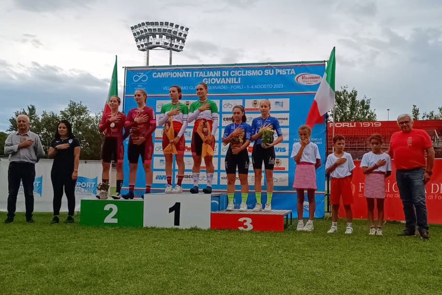 Linda Sanarini e Matilde Cenci sul podio degli italiani giovanili su pista di Forlì