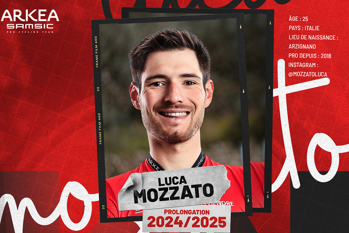 Luca Mozzato rinnova con la Arkea Samsic