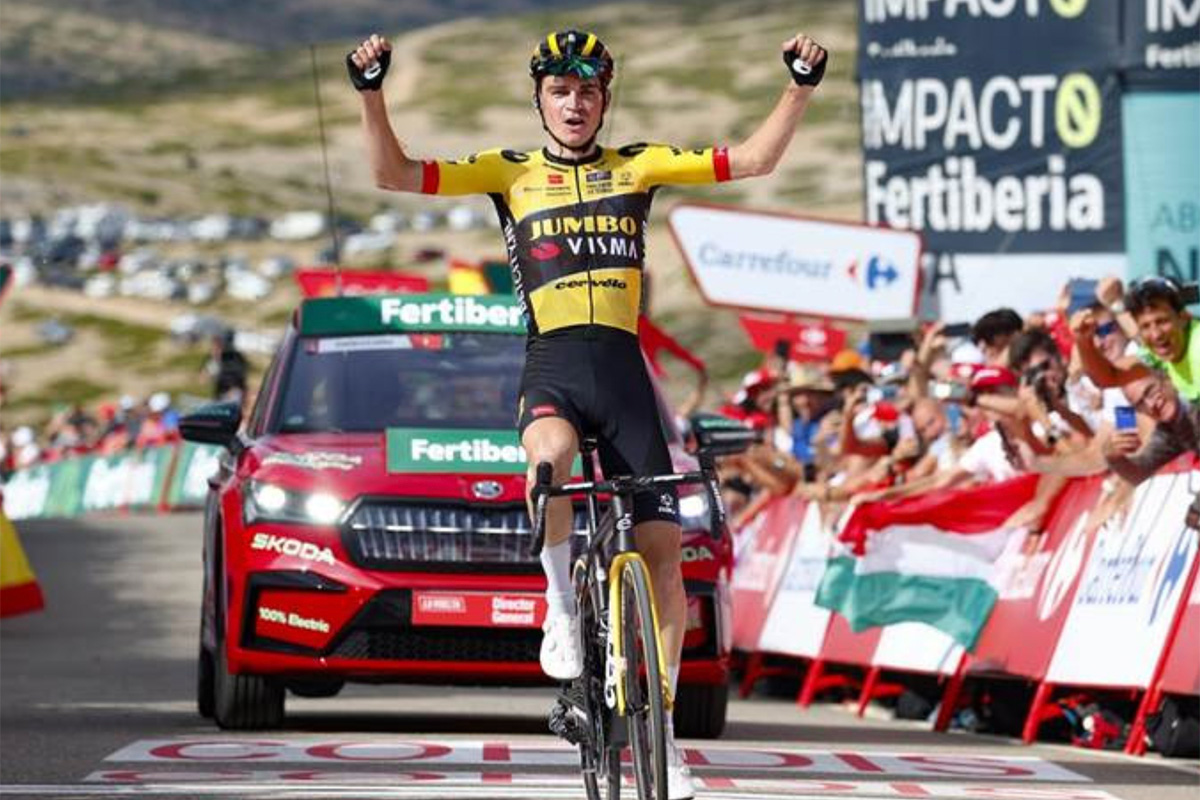Sepp Kuss (Jumbo-Visma) vince la 6° tappa della Vuelta a Espana - credit Unipublic - Sprint Cycling Agency