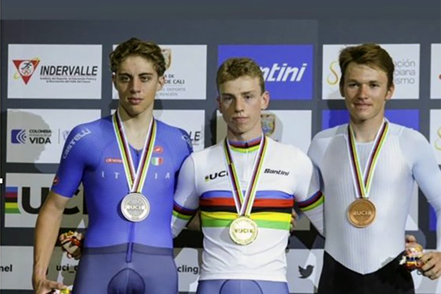 Sierra e Giaimi argento ai mondiali pista juniores in Colombia - credit Federciclismo