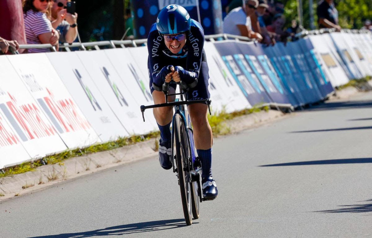 Charlotte Kool vince il prologo del Simac Ladies Tour 2023 - credit Team DSM