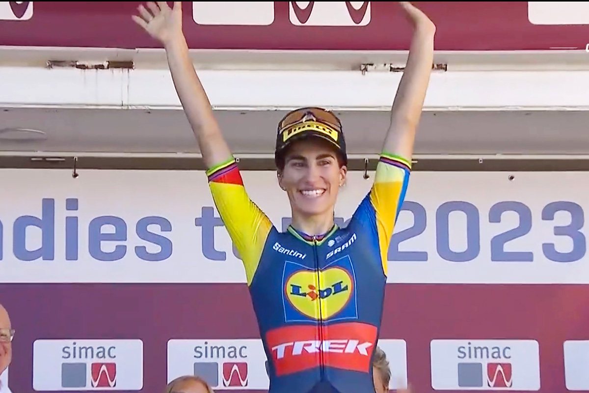 Elisa Balsamo vince la prima tappa del Simac Ladies Tour 2023