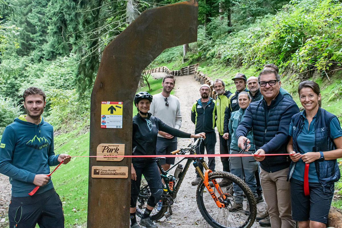 Inaugurazione della nuova variante mtb Garda Trentino - credit Dennis Pasini-Vitesse