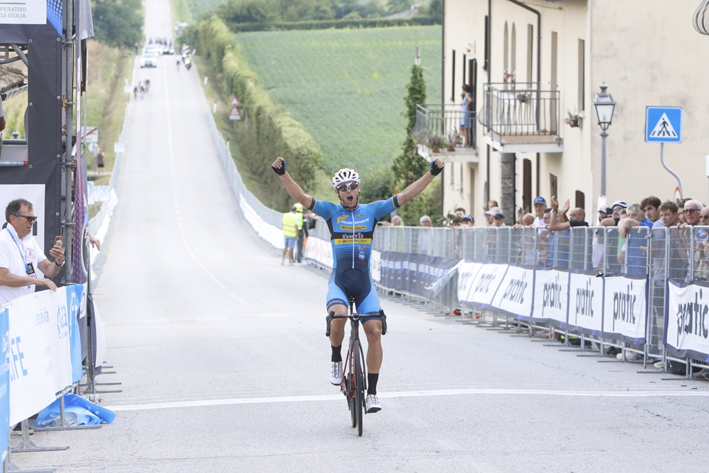 Michael Kukrle vince la seconda tappa del Giro del Friuli 2023 (foto Bolgan)