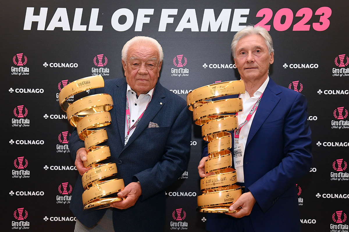 Franco Balmamion e Giuseppe Saronni entrano nella Hall of Fame del Giro d'Italia - credit LaPresse