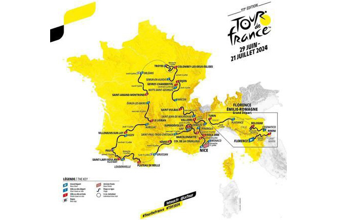 Percorso Tour de France 2024