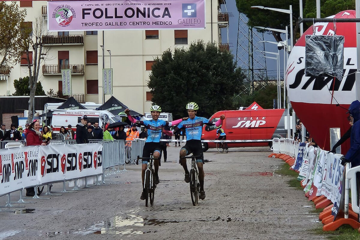 Serangeli e Fabbro in parata sul traguardo di Follonica