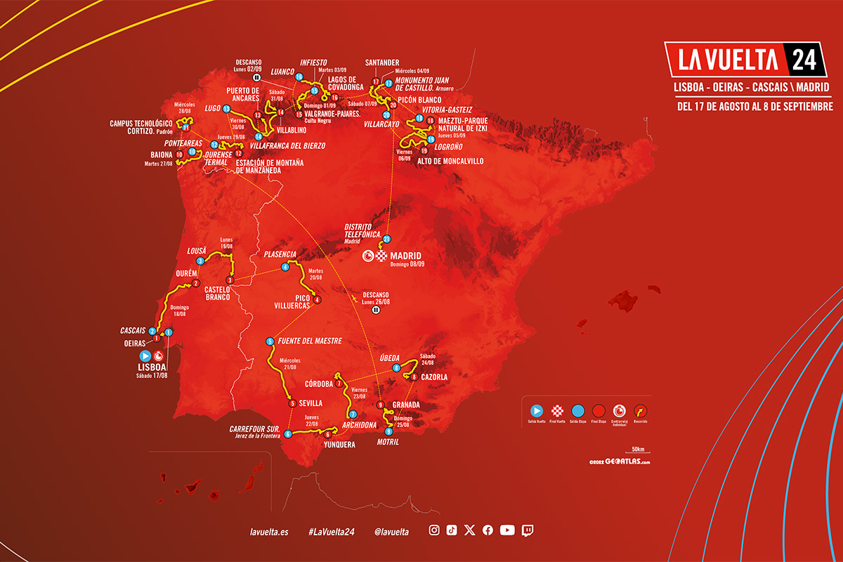 Percorso la Vuelta a Espana 2024