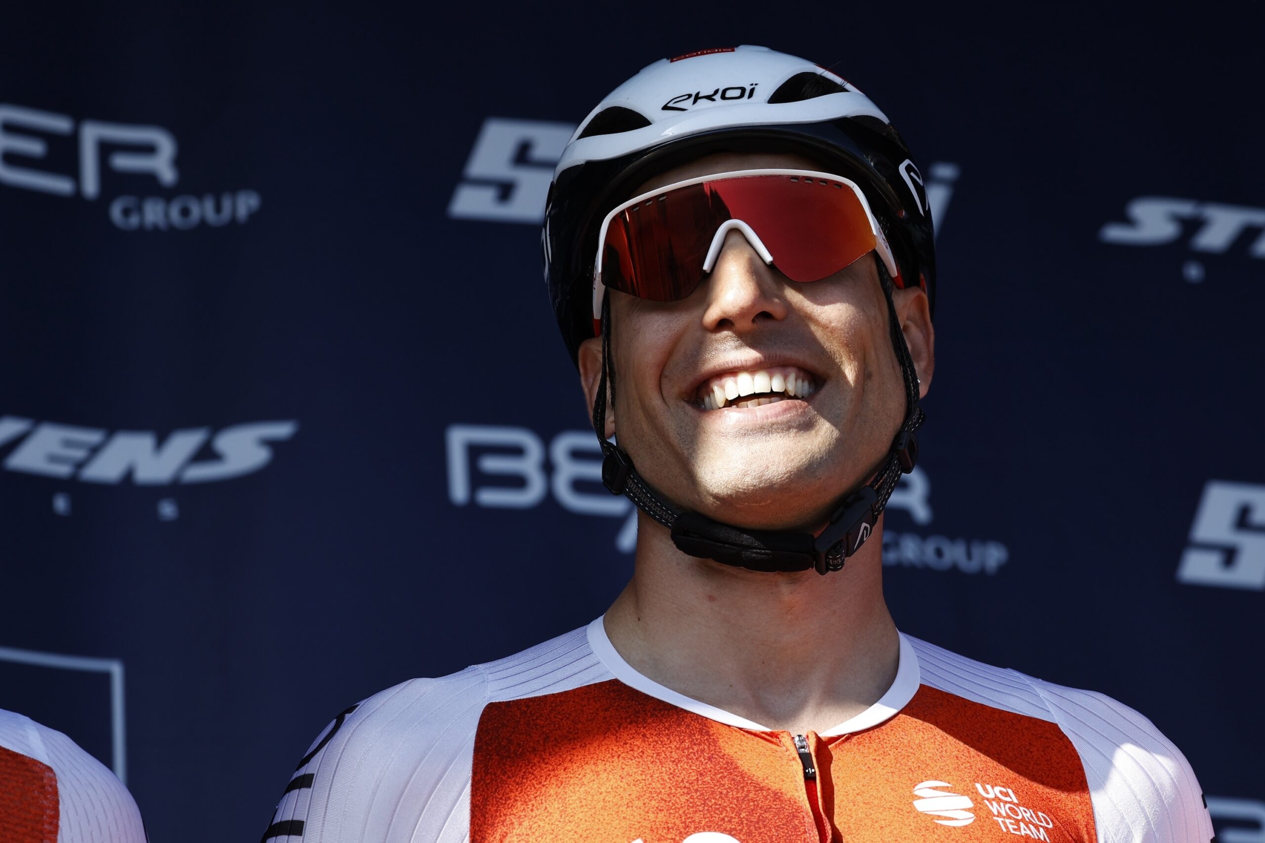 HAMBURG, GERMANY - AUGUST 20: Davide Cimolai of Italy and Team Cofidis prior to the 26th BEMER Cyclassics Hamburg 2023 a 205.6km one day race from Hamburg to Hamburg / #UCIWT / on August 20, 2023 in Hamburg, Germany. (Photo by Morris MacMatzen/Getty Images)