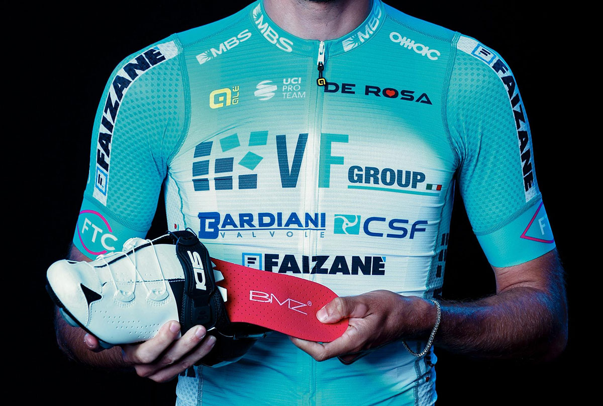 Il VF Group Bardiani-CSF Faizanè userà i plantari BMZ