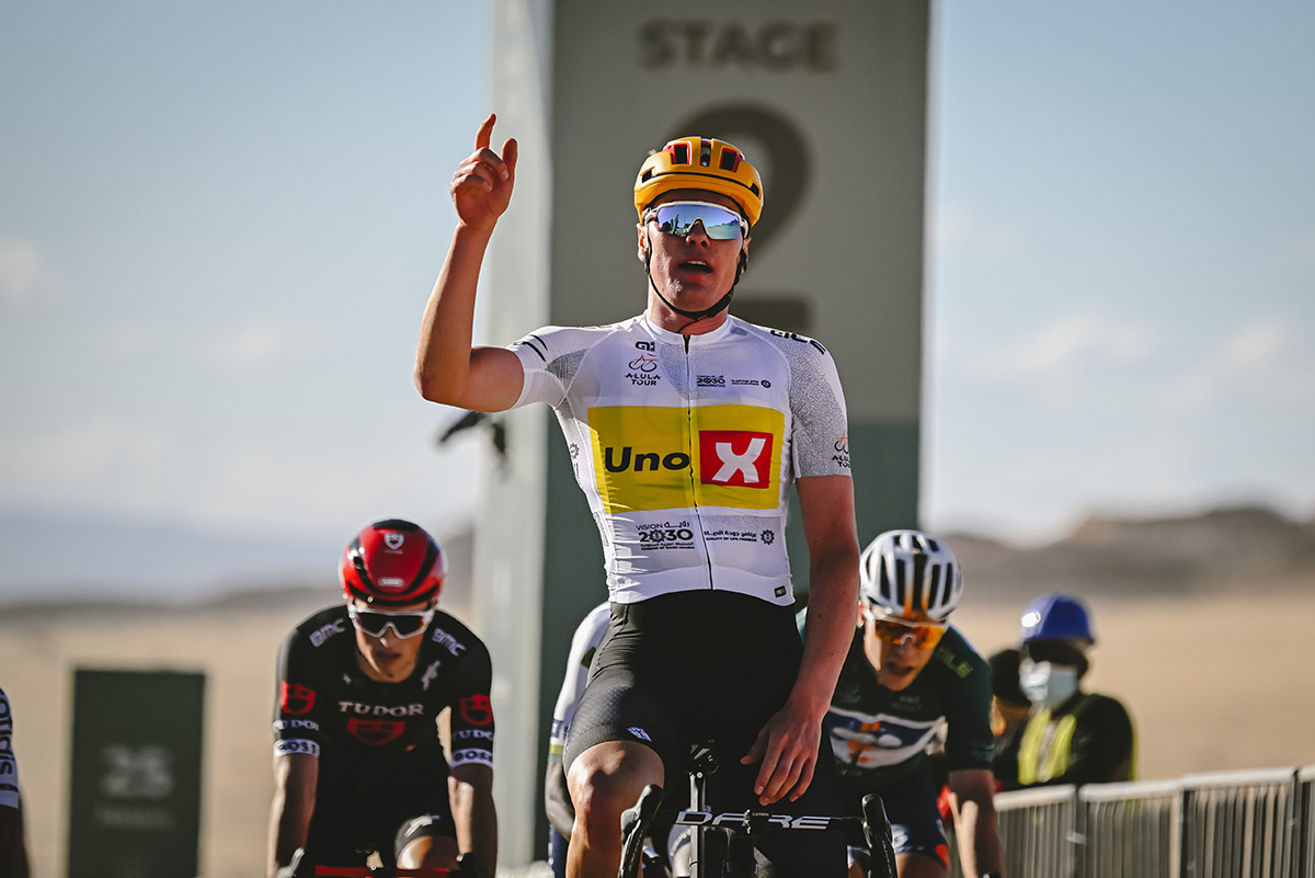 Soren Waerenskjold vince la seconda tappa dell'AlUla Tour - credit Pauline Ballet