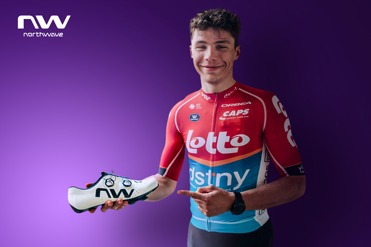 Arnaud De Lie ha scelto Veloce Extreme di Northwave