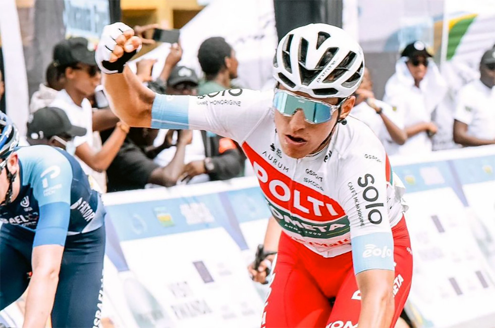 Jhonatan Restrepo vince la terza tappa del Tour du Rwanda - credit Team Polti Kometa