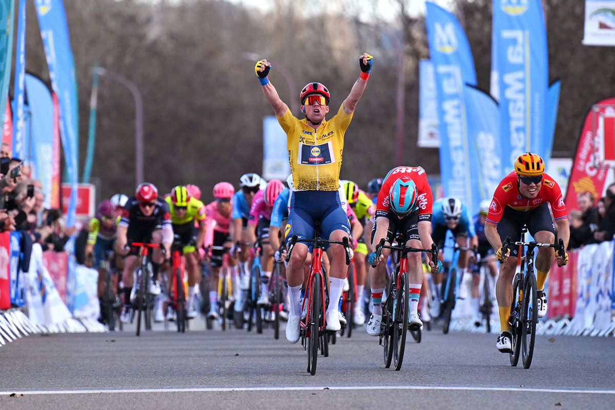 Mads Pedersen vince la terza tappa dell'Etoile de Bessèges