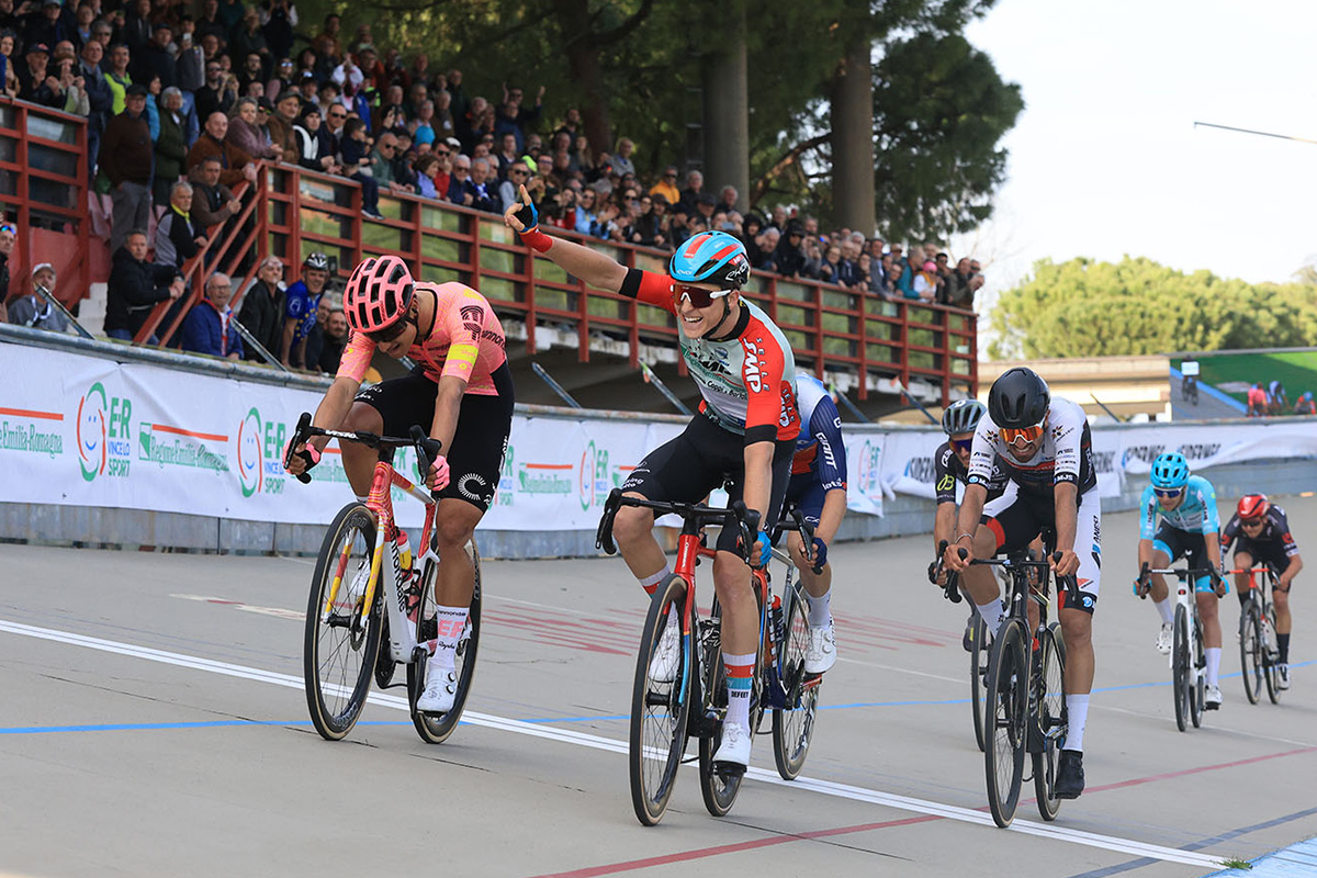 Jenno Berckmoes vince a Forlì l'ultima tappa della Settimana Coppi e Bartali - credit Sprint Cycling Agency
