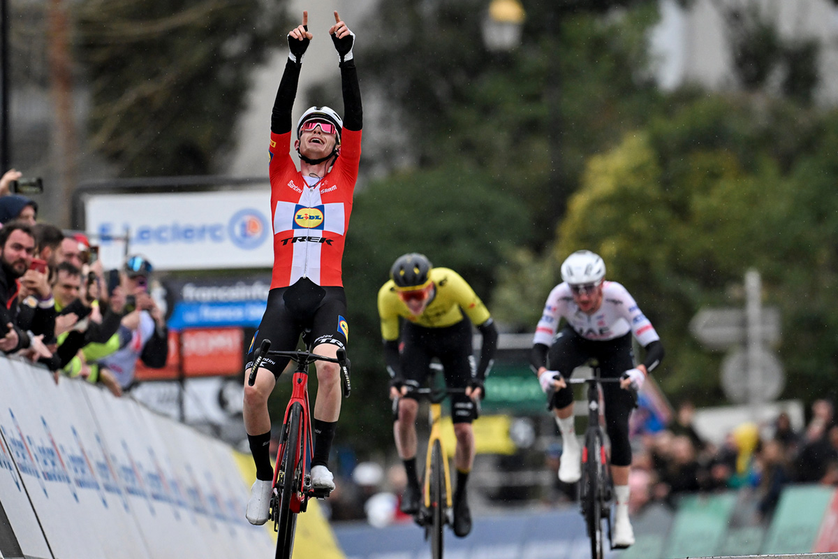 Mattias Skjelmose vince la sesta tappa della Parigi-Nizza - credit A.S.O. Billy Ceusters