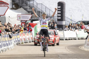 Tadej Pogacar vince la 3° tappa della Volta a Catalunya - credit Volta a Catalunya