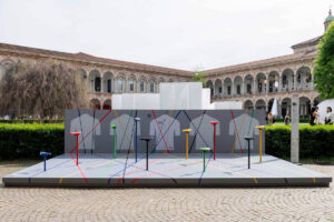 Installazione Santini Cycling per il Fuorisalone di Milano 2024 - credit Saverio Lombardi Vallauri