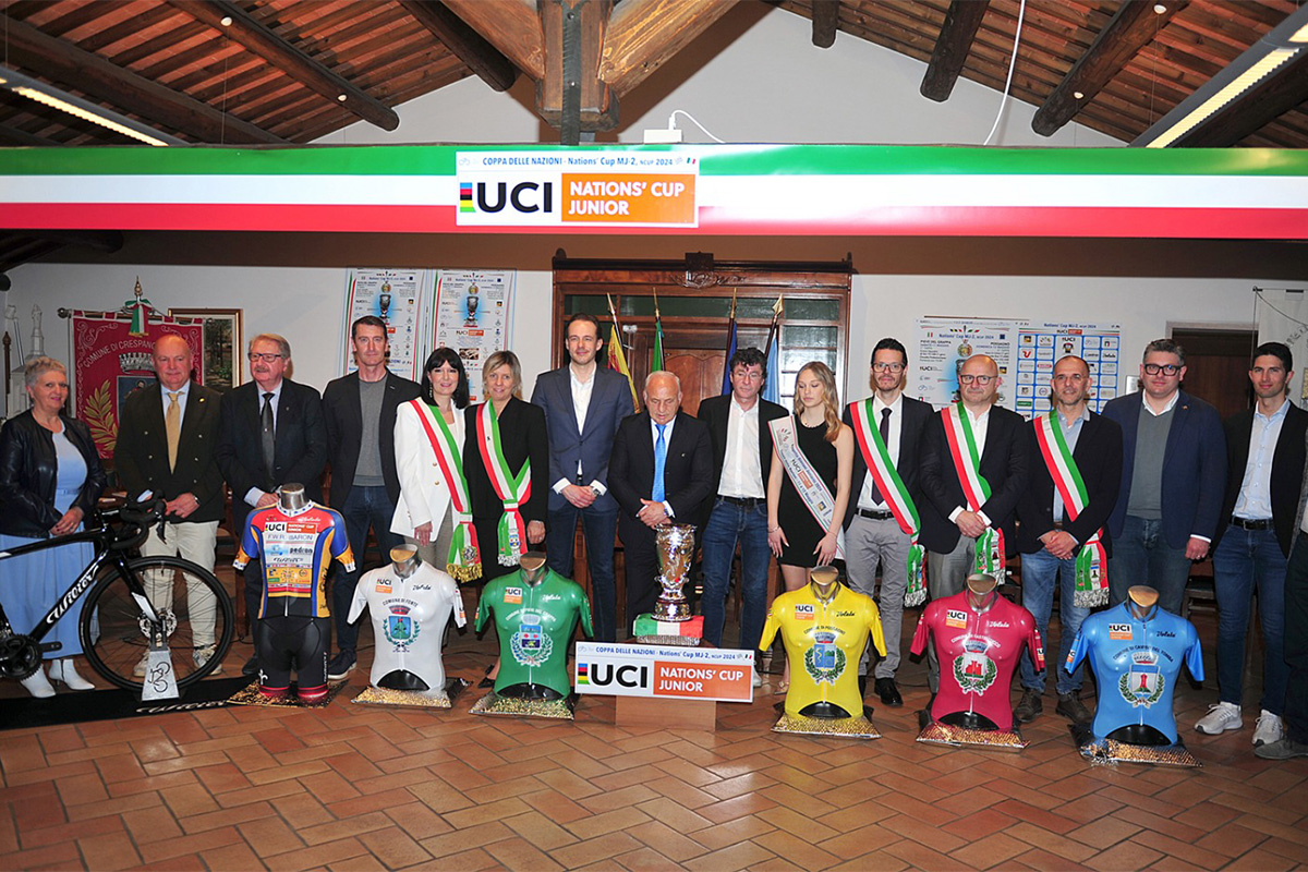 La presentazione della tappa di Pieve del Grappa della Coppa delle Nazioni Juniores organizzata da Rino Baron