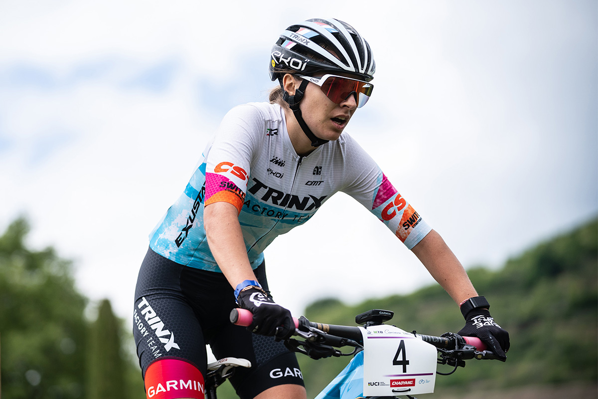 Nicole Pesse (Trinx Factory Team) in azione a Stevenà di Caneva - credit Alessio Pederiva