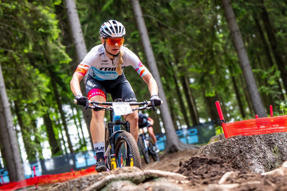 Vita Movrin in azione a Nove Mesto - credit Maxime Schmid