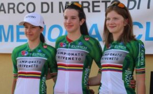 Le leader del Campionato Triveneto Camilla Tezzele, Linda Rapporti ed Emma Deotto