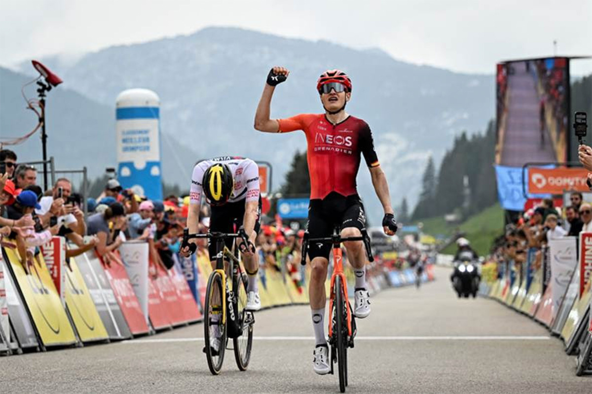 Carlos Rodriguez vince l'ultima tappa del Criterium del Delfinato - credit Billy Ceusterns