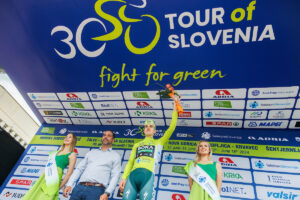 Giovanni Aleotti con la maglia di leader del Tour of Slovenia_credit Sportida