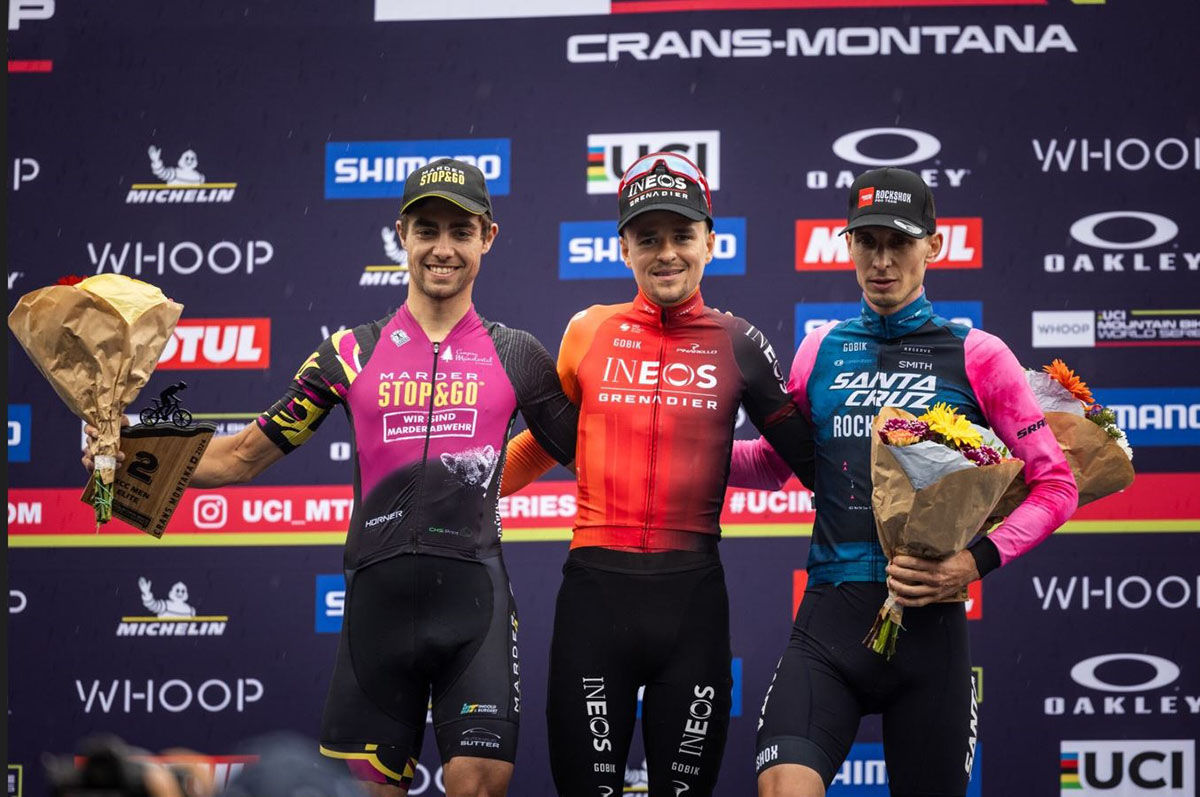 Luca Braidot terzo nello short track di Coppa del Mondo a Crans-Montana - credit WHOOP UCI Mountain Bike World Series : Michal Cerveny