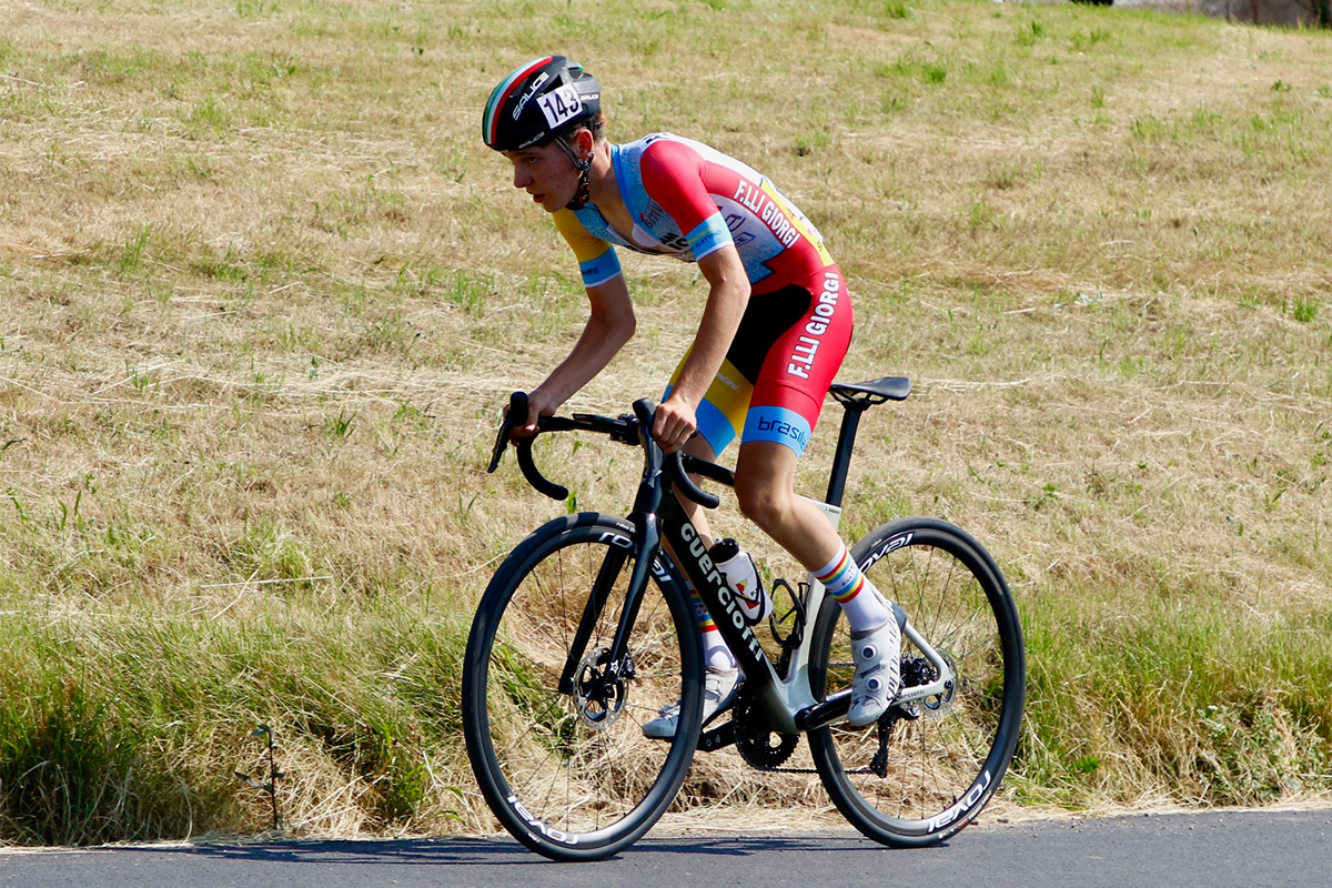 Giacomo Rosato vincitore della Cronoscalata GP Consorzio Marmisti - credit Photobicicailotto