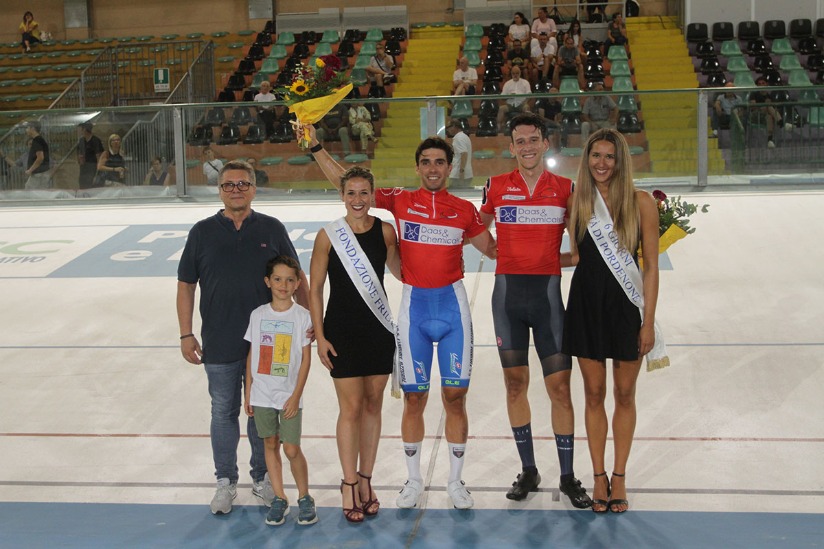 Niccolò Galli e Davide Boscano al comando della 6 Giorni di Pordenone - credit Bolgan
