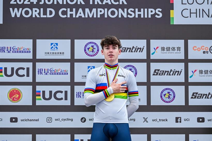 Davide Stella campione del mondo pista - Foto Federciclismo