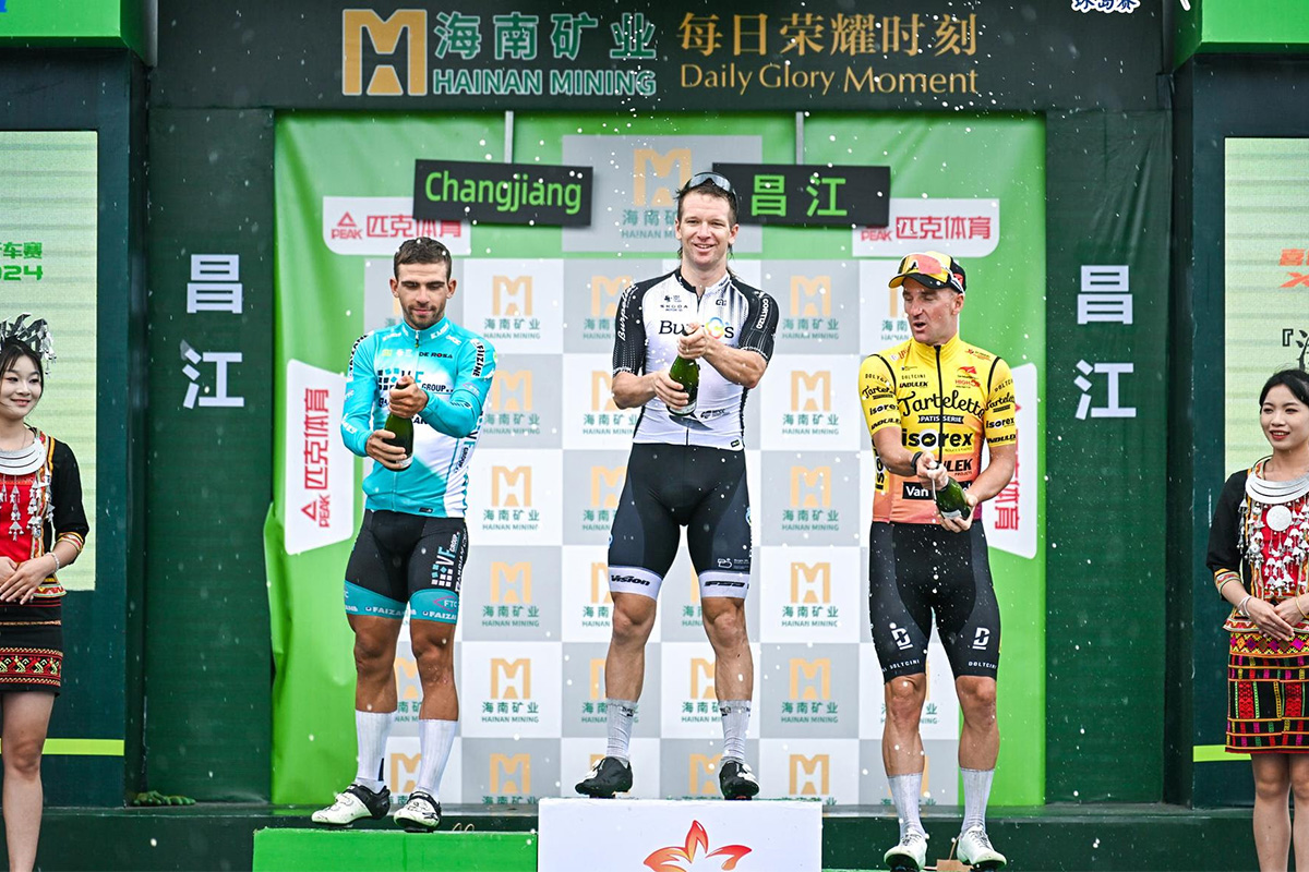 Enrico Zanoncello secondo nella quarta tappa del Tour of Hainan