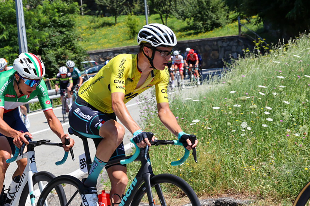 Ludovico Crescioli, vincitore della terza tappa del Tour de l'Avenir - credit Giro della Valle d'Aosta