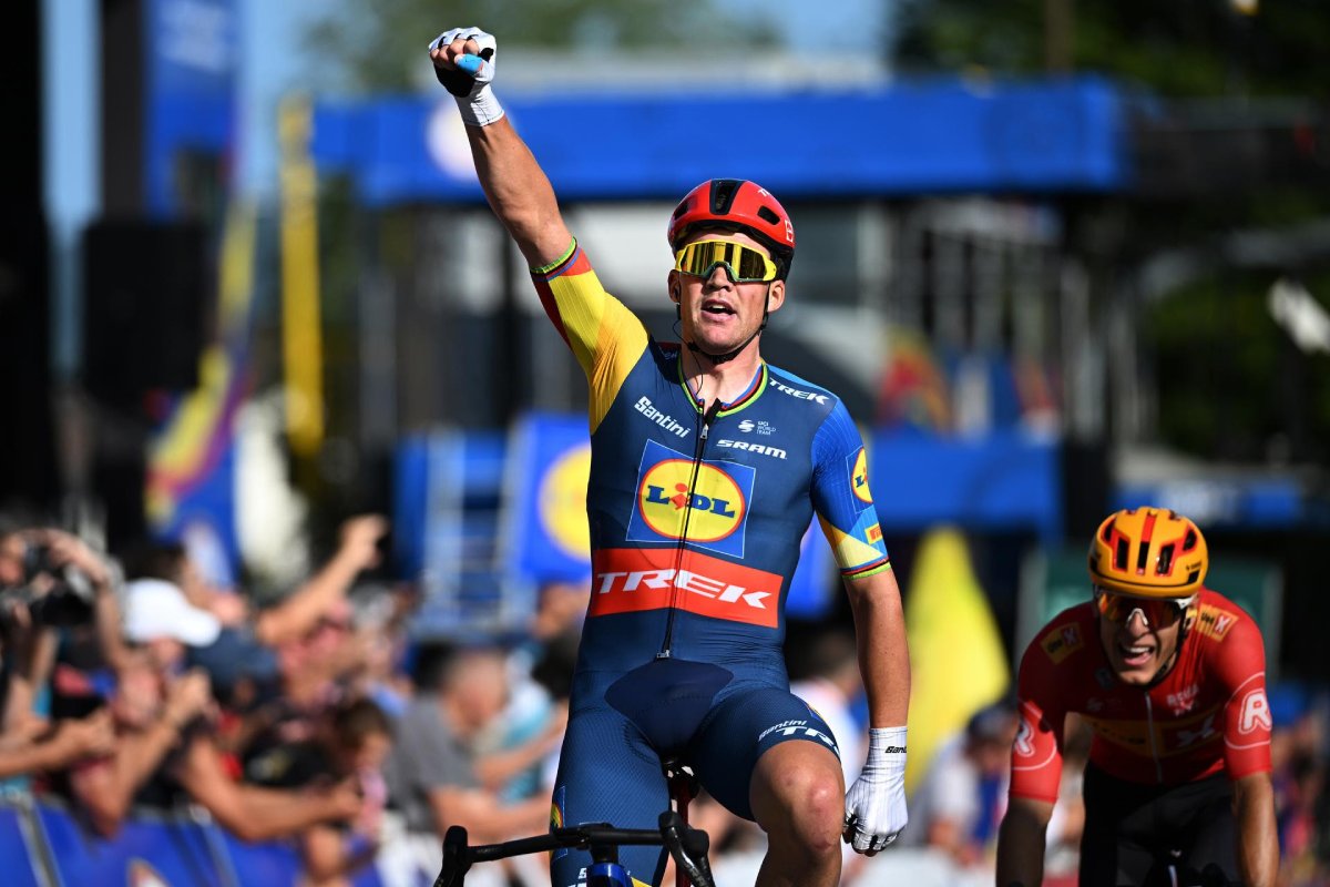 Mad Pedersen vince la seconda tappa del Deutschland Tour 2024