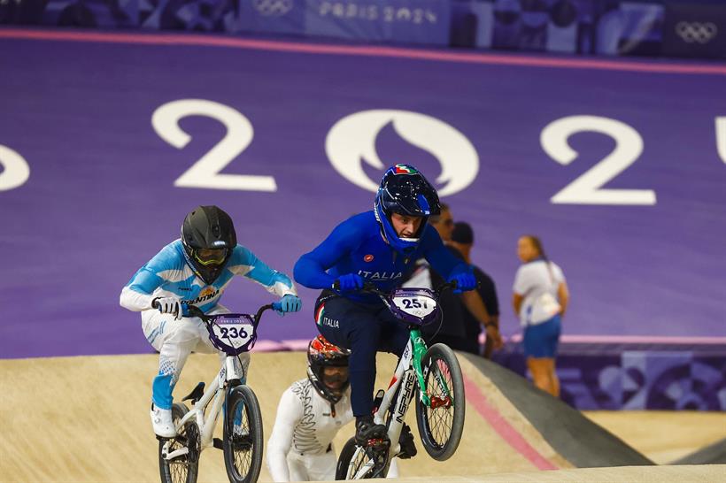 Pietro Bertagnolli si qualifica per le semifinali di Parigi 2024 nel BMX Race - credit Sprint Cycling Agency