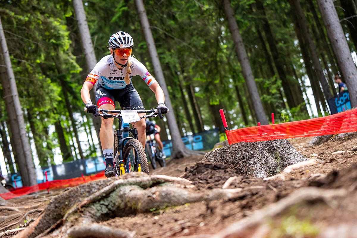Vita Movrin in azione a Nove Mesto - credit Maxime Schmid