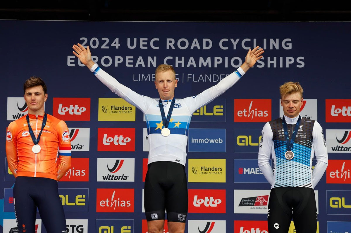 Tim Merlier vince il campionato europeo 2024 a Limburg - credit Cor Vos - Team Visma