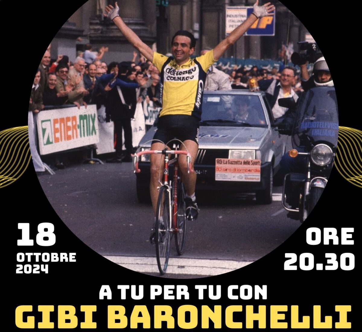 Gibì Baronchelli alla Biblioteca dello Sport Nerio Marabini