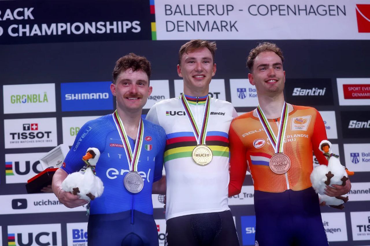 Simone Consonni vince l'argento ai mondiali su pista nell'omnium - credit SPrint Cycling Agency