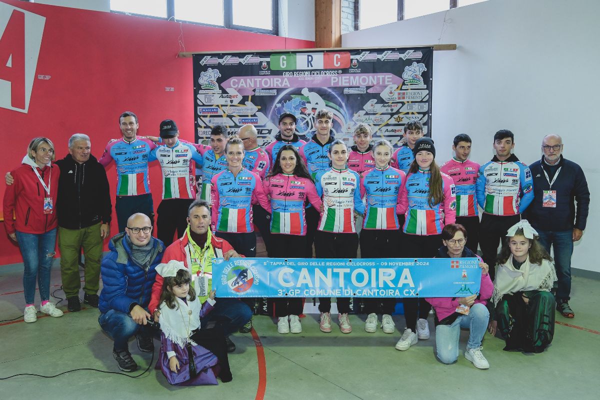 Giro Regioni Ciclocross, a Cantoira festa rosa per la piemontese Borello e il laziale Folcarelli