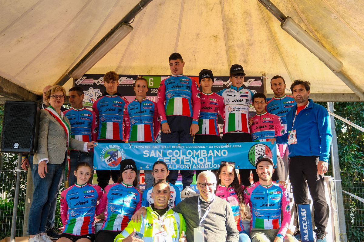 Le maglie di leader del Giro delle Regioni di Ciclocross - credit Lisa Paletti