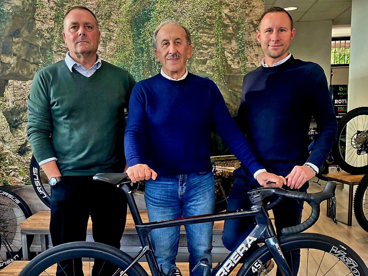 Renato Galli, Bruno Bindoni e Simone Boifava, neo presidente del Team Biesse-Carrera