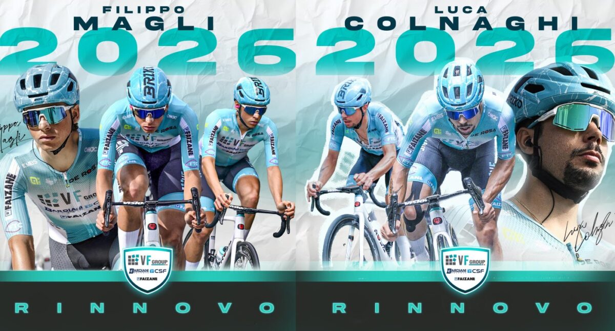 VF Group Bardiani-CSF Faizanè. Rinnovi per Filippo Magli e Luca Colnaghi