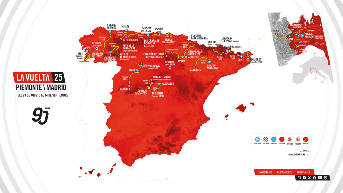 Presentata a Madrid La Vuelta 2025
