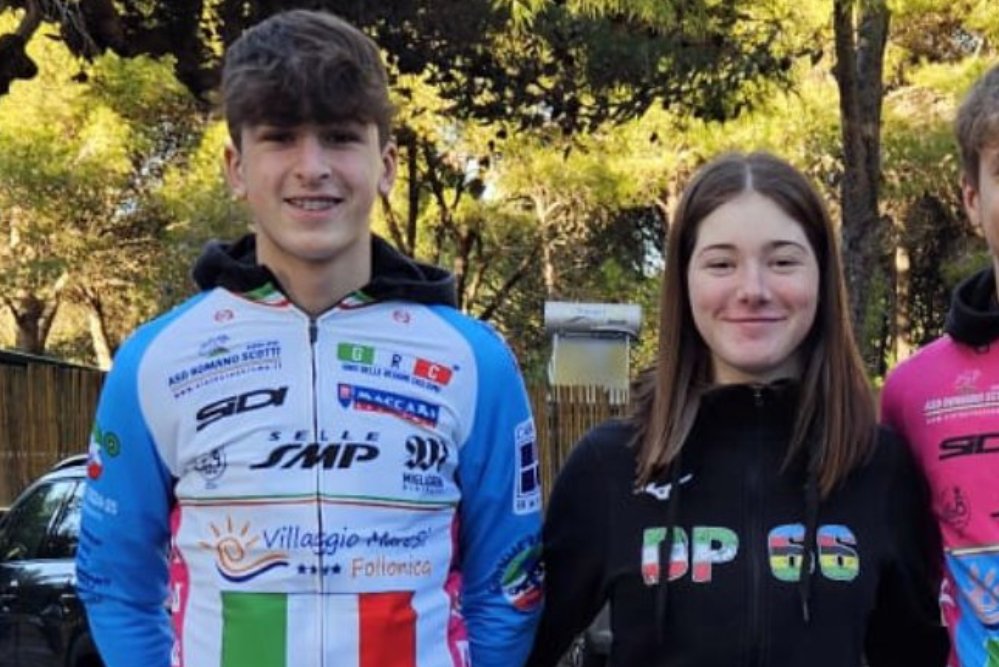 Alessio Borile e Rachele Cafueri, sul podio della Coppa Italia Giovanile Ciclocross per Comitati