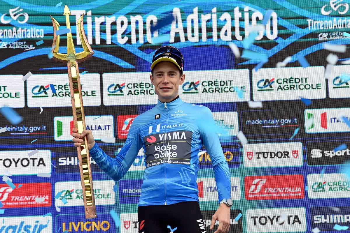 Jonas Vingegaard, vincitore delle ultime due edizioni della Tirreno-Adriatico - credit LaPresse