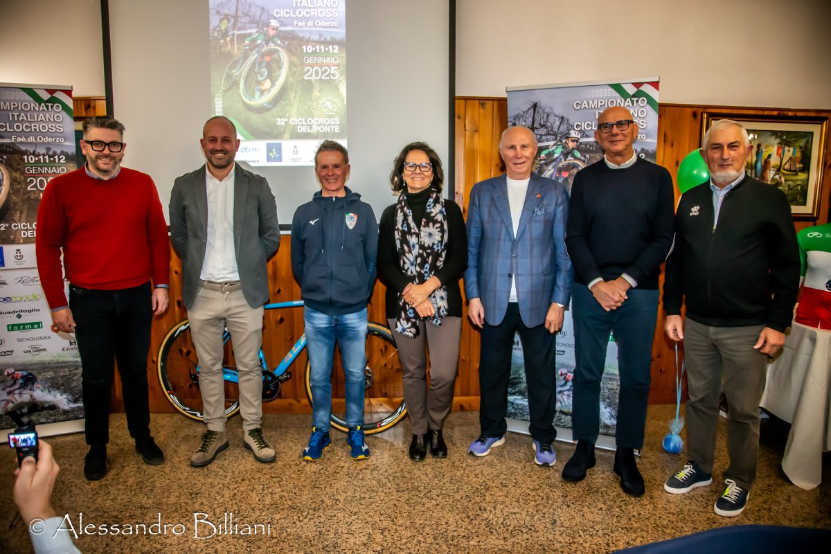 La presentazione dei campionati italiani ciclocross di faè di Oderzo - credit Alessandro Billiani